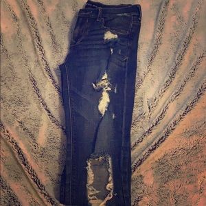 Express distressed skinny jean